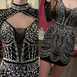 NWT S Windsor Bejeweled/Rhinestone dress